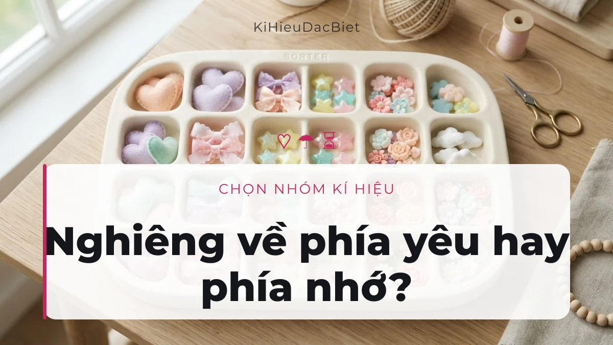 Ba nhóm kí hiệu cho tên trạng thái 24h Miss Em