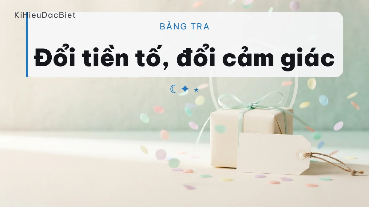 Bảng tiền tố tên nữ Việt và cảm giác từng cái