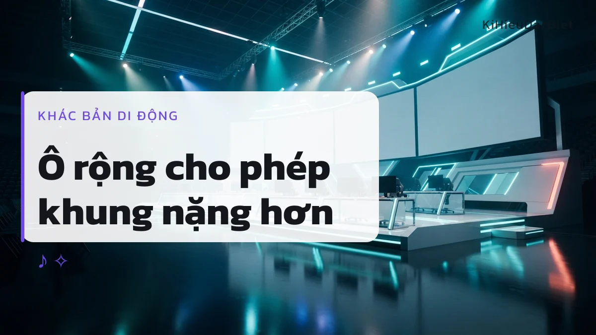 Ô đặt tên bản Audition PC rộng hơn nên dùng được khung nặng