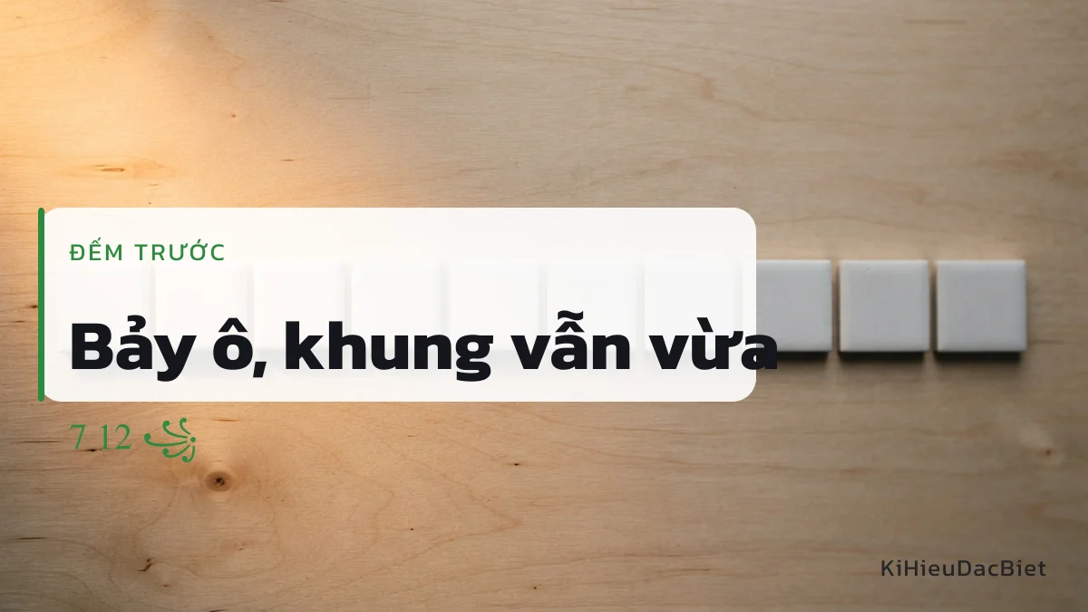 Bỏ chữ thừa xong còn đủ chỗ cho khung đầy đủ