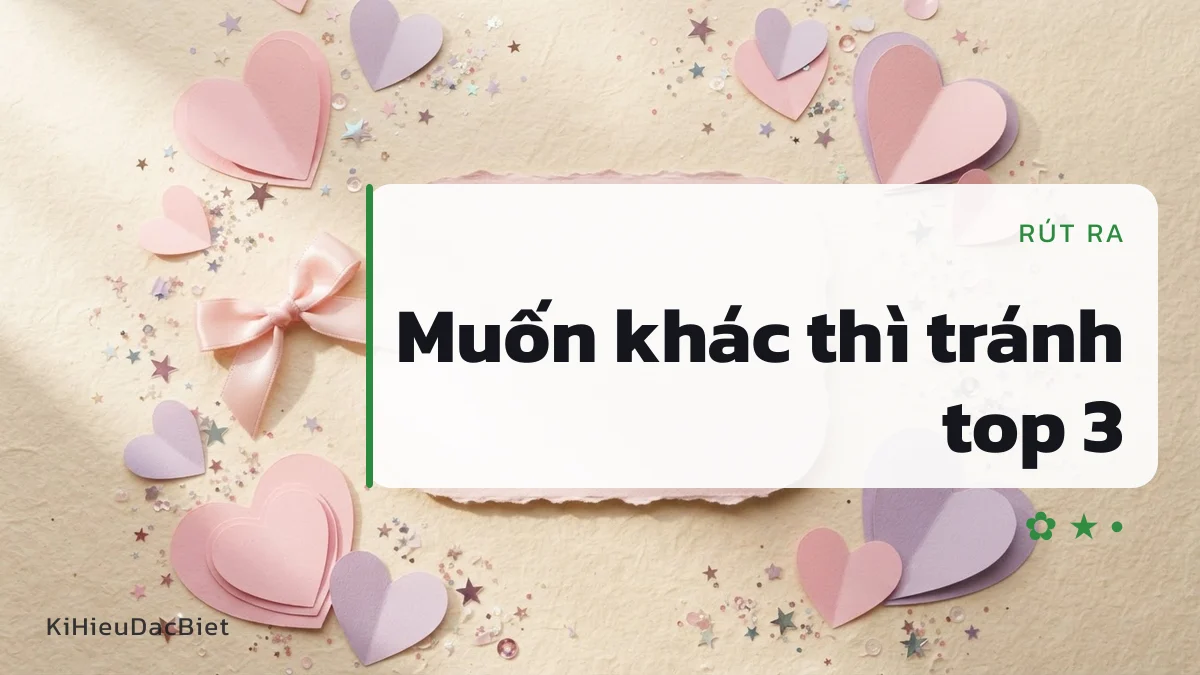 Tránh ba kiểu phổ biến nhất nếu muốn tên khác đám đông