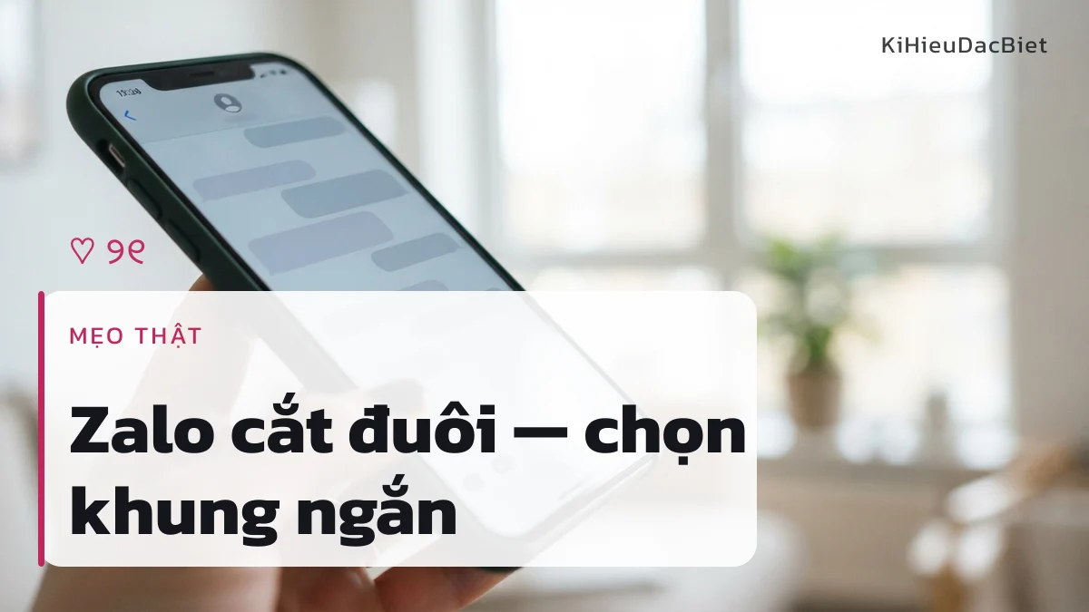 Vì sao nên chọn khung ngắn cho tên đôi hiển thị trên Zalo