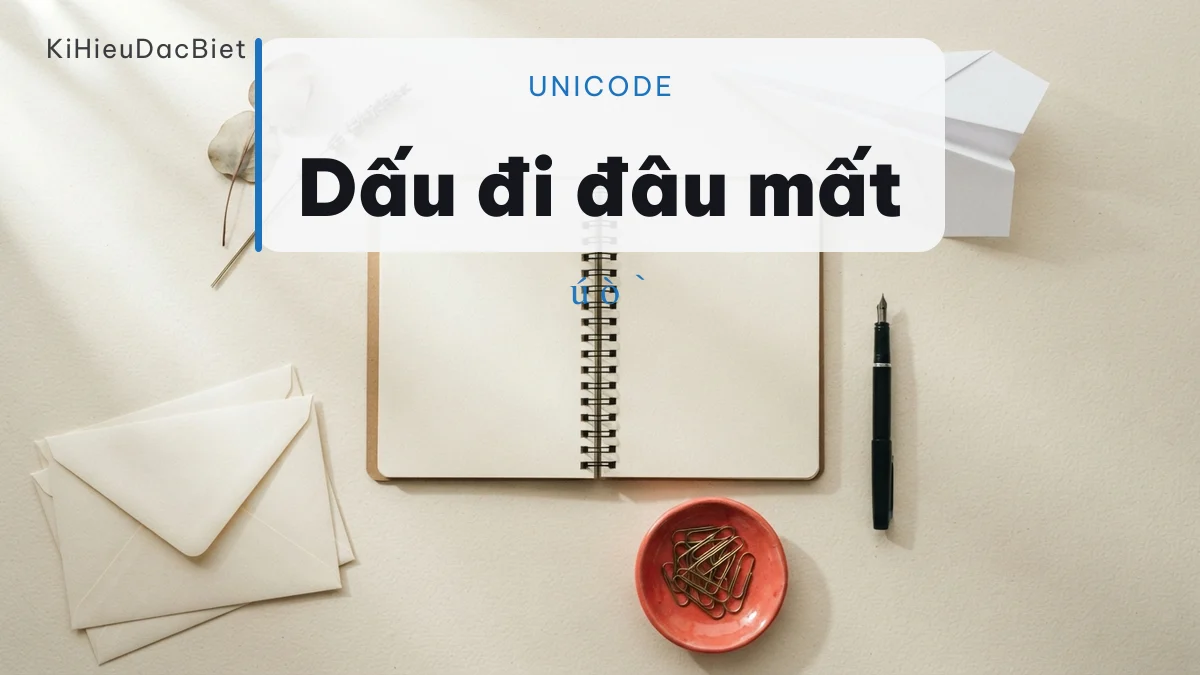 Vì sao kiểu chữ Unicode không mang được dấu tiếng Việt