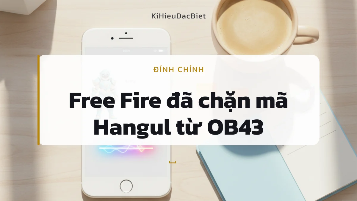 Mã kí tự khoảng trống còn dùng được trong Free Fire