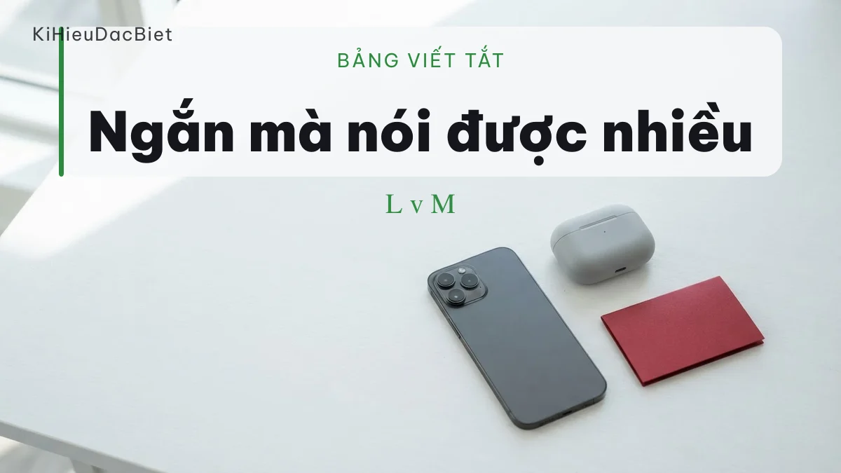 Bảng viết tắt tiếng game hay dùng trong tên