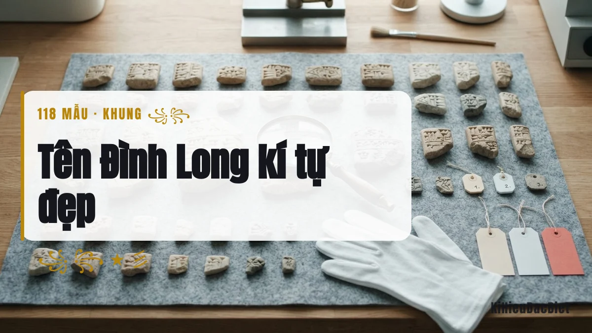 Tên Đình Long viết bằng kí tự đặc biệt
