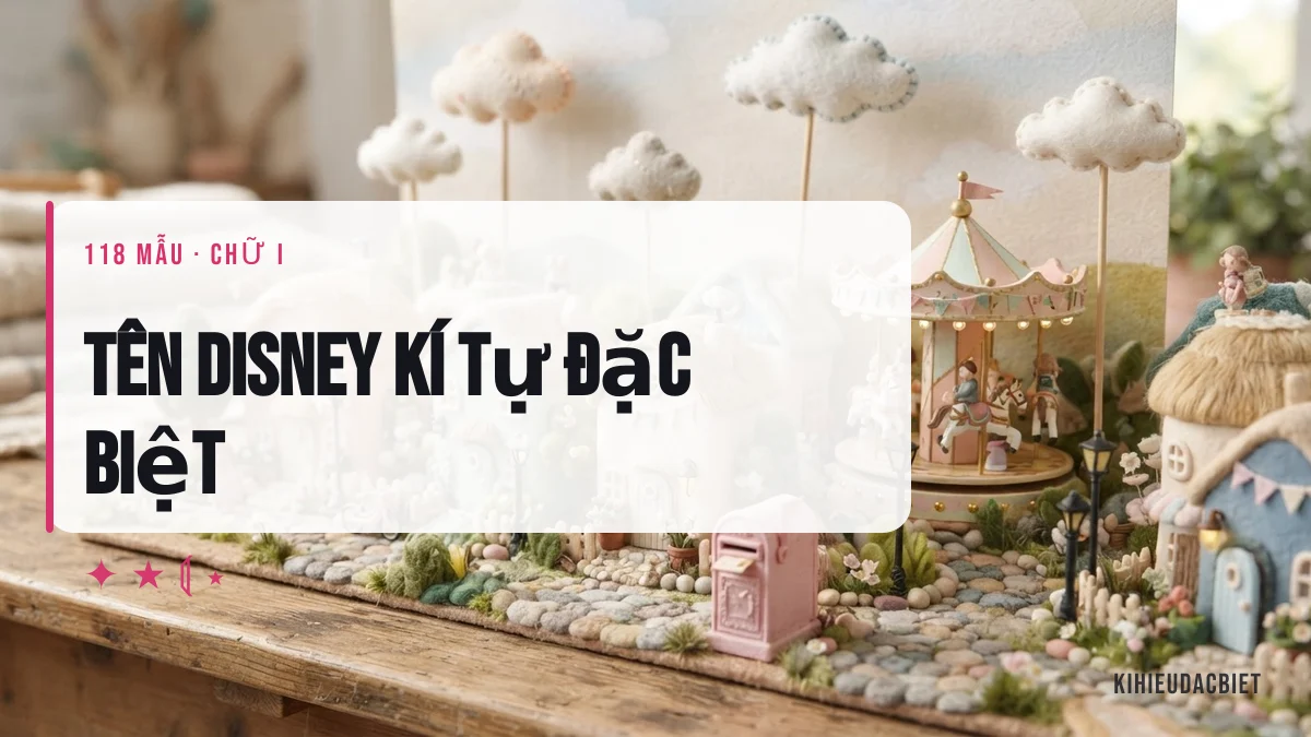 Tên Disney viết bằng kí tự đặc biệt