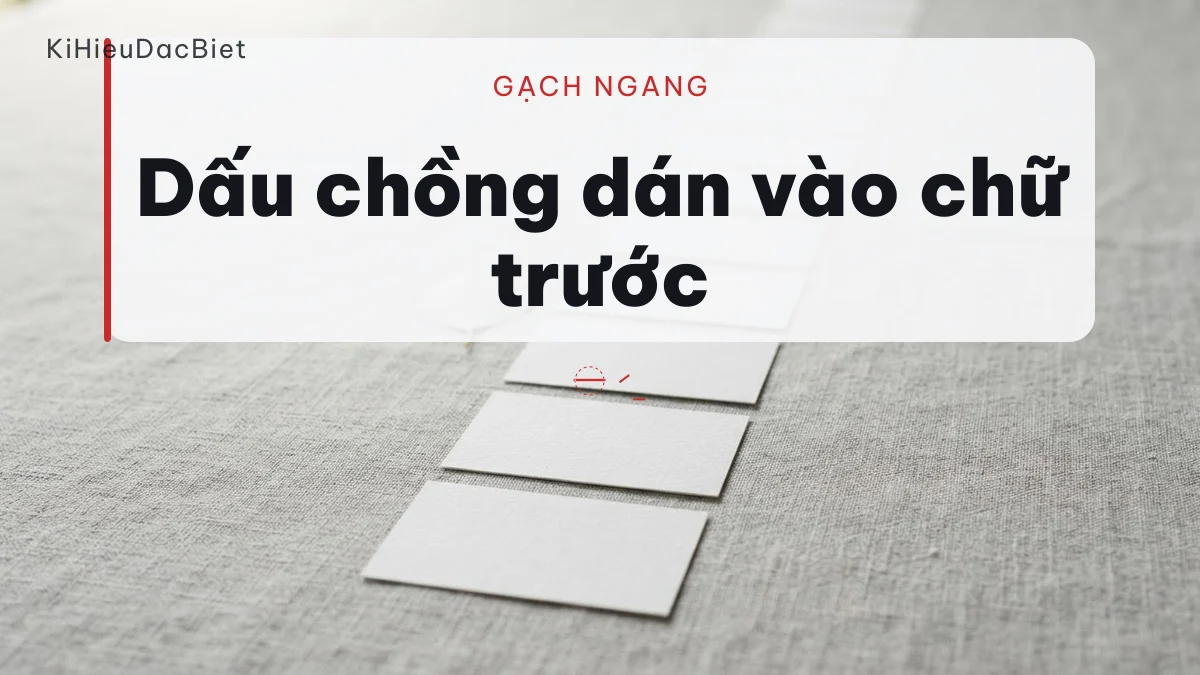 Gạch ngang chữ bằng dấu chồng Unicode