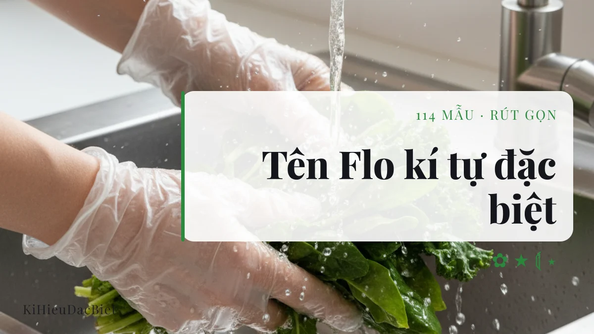 Tên Flo viết bằng kí tự đặc biệt