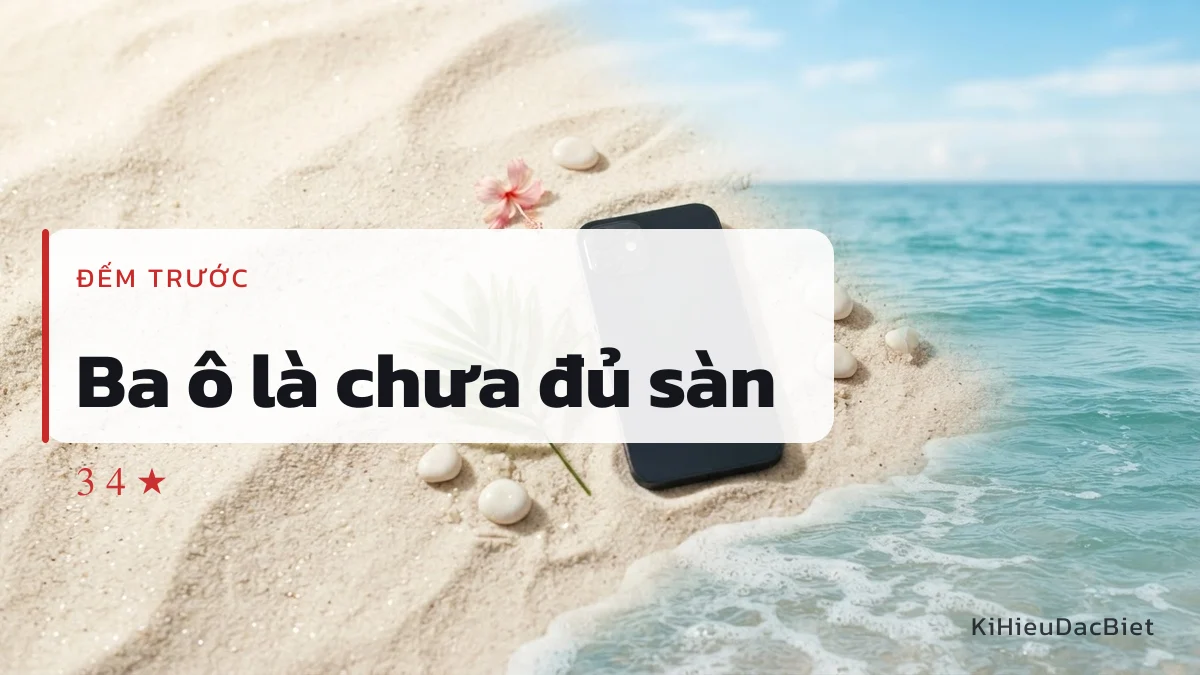 Tên ba kí tự cần thêm kí hiệu cho đủ mức sàn