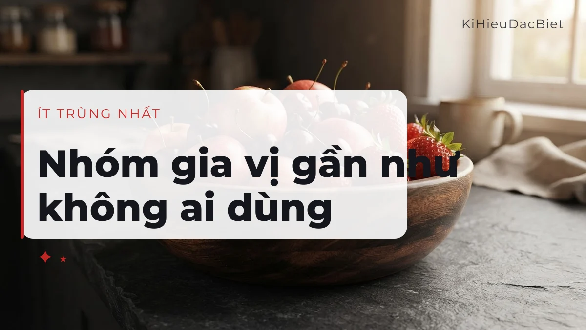 Nhóm kí hiệu bếp và gia vị bám nghĩa đen của biệt danh Hạt Tiêu