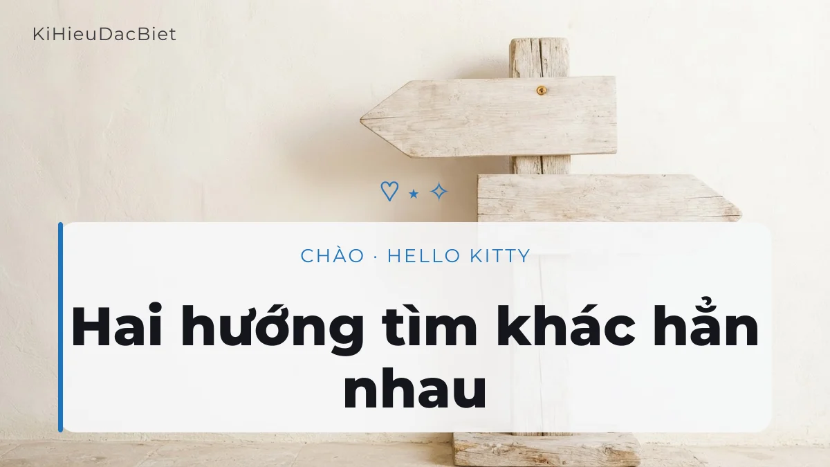 Hai hướng nội dung của từ khoá chữ Hello đẹp