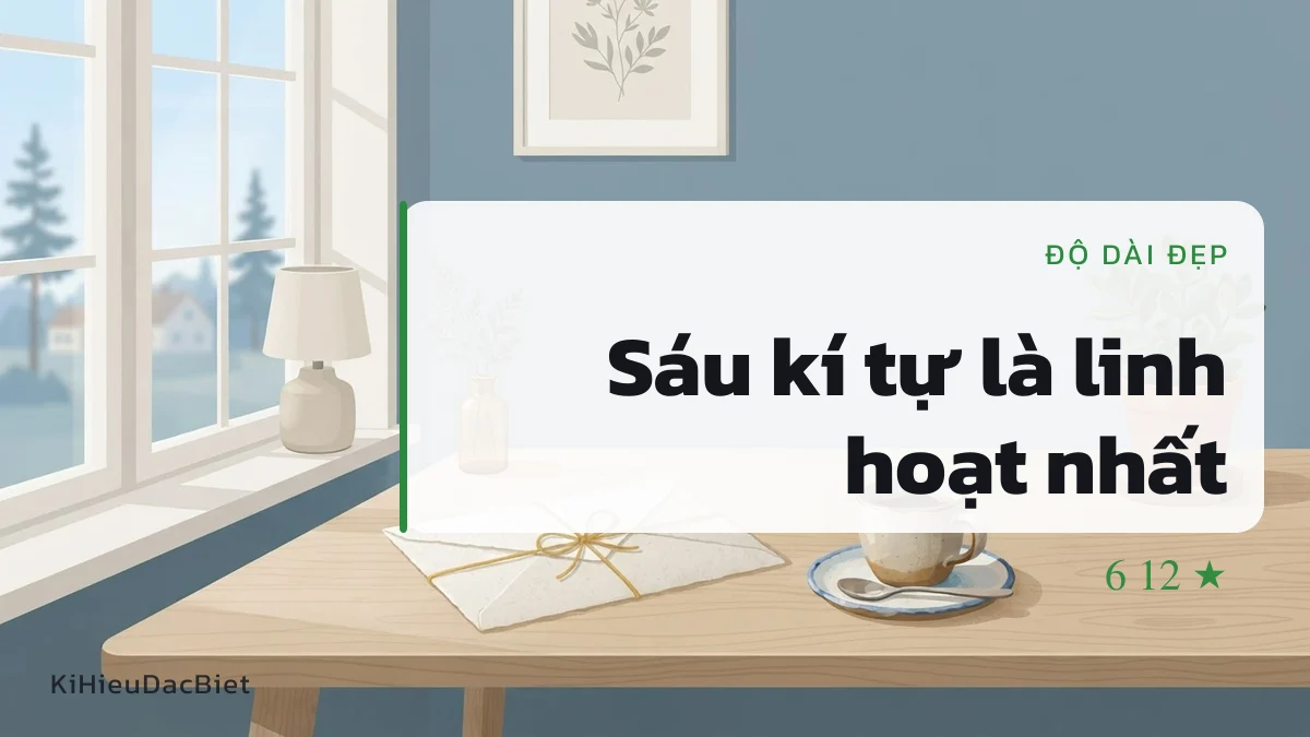 Tên sáu kí tự chừa đủ chỗ cho mọi kiểu khung
