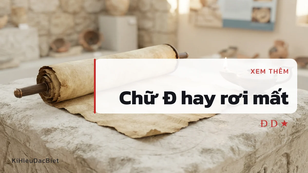 Chữ Đ hay mất khi đổi sang kiểu chữ Unicode
