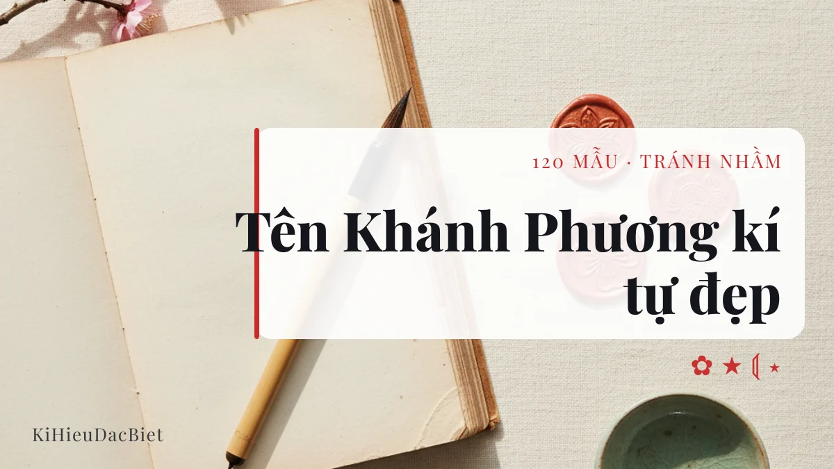 Tên Khánh Phương viết bằng kí tự đặc biệt