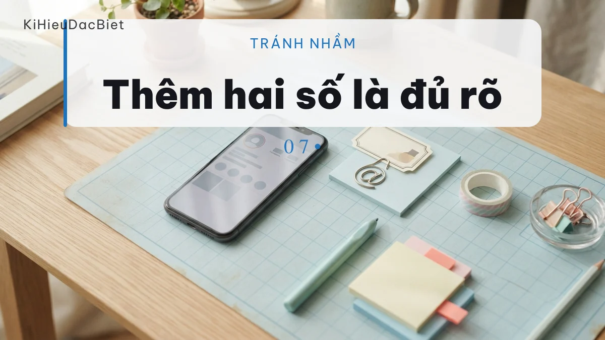 Thêm hai số để tên không bị hiểu là giả danh