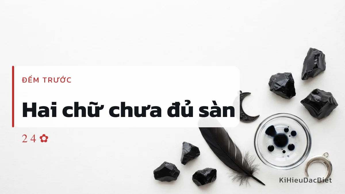 Tên tắt hai chữ cần thêm kí hiệu cho đủ mức sàn