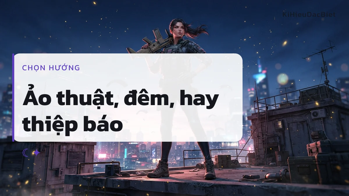 Ba đặc điểm nhân vật cho ba hướng trang trí khác nhau