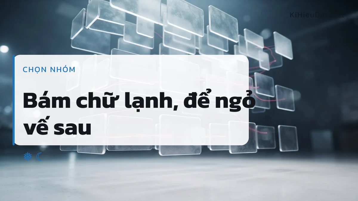 Nhóm băng giá bám nghĩa đen mà không trả lời thay câu hỏi