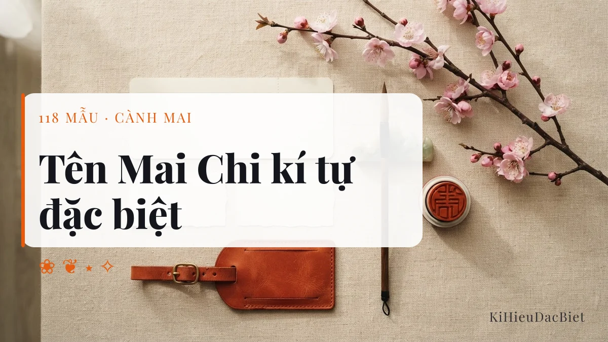 Tên Mai Chi viết bằng kí tự đặc biệt