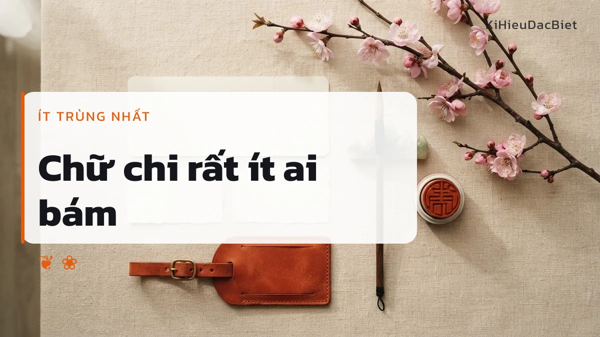 Nhóm cành và lá là lựa chọn hiếm gặp cho tên Mai Chi