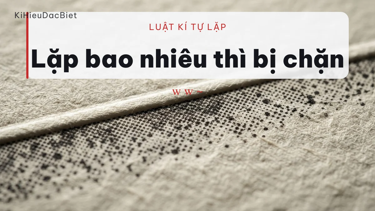 Ô đổi tên có luật chặn kí tự lặp liên tiếp