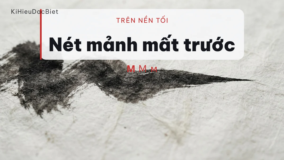 So độ dày nét của các kiểu chữ Unicode