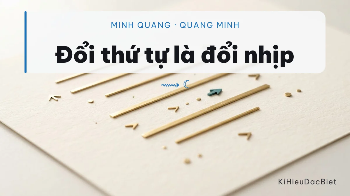 So sánh nhịp đọc của Minh Quang và Quang Minh