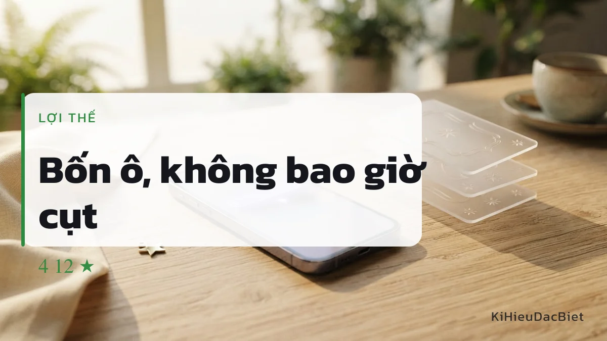 Tên bốn ô không bao giờ bị cắt ở chỗ hiển thị chật