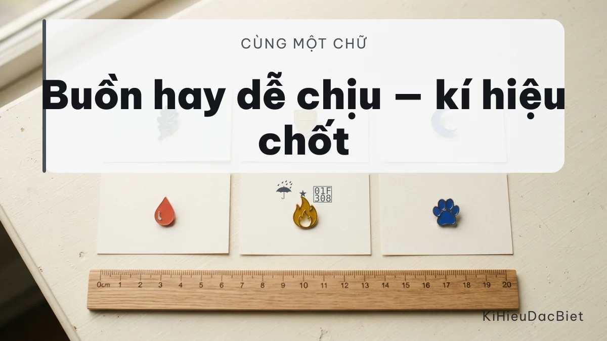 Kí hiệu quyết định người đọc hiểu tên Mưa theo hướng nào