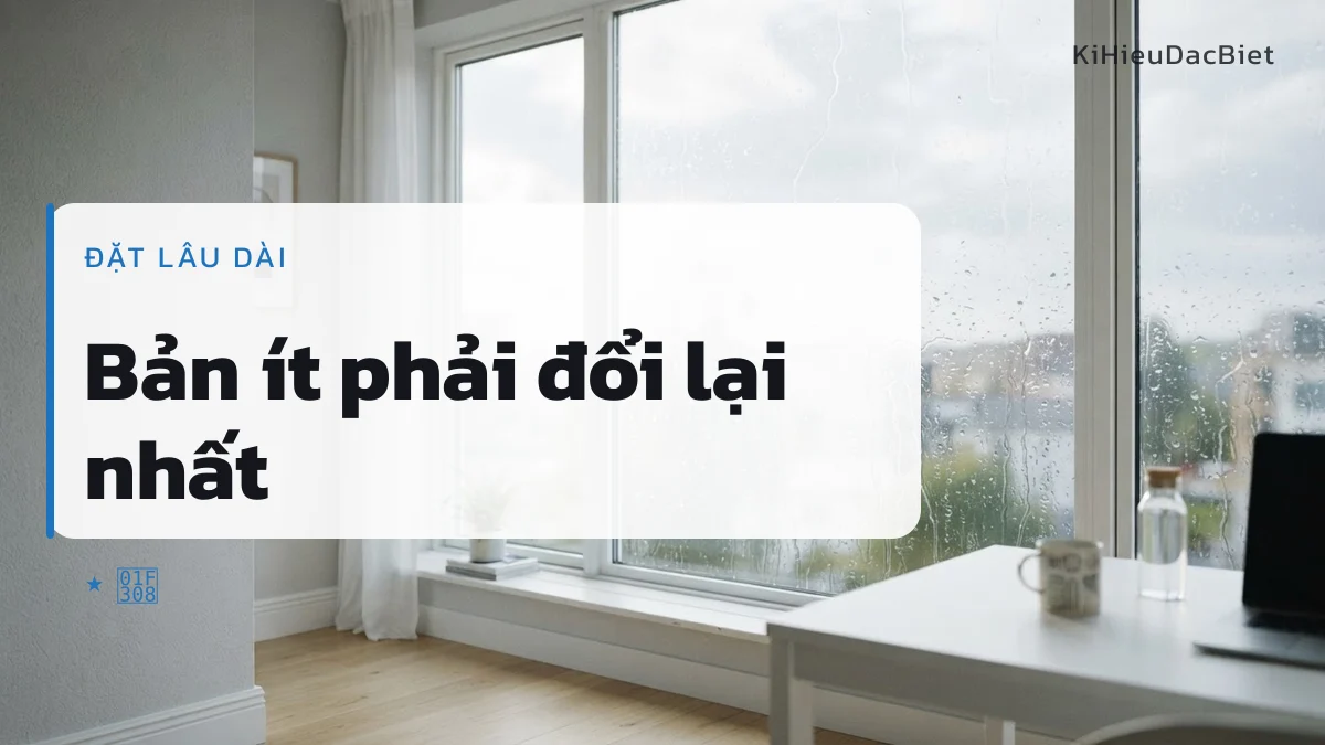 Chọn kí hiệu cho tên Mưa khi đặt lâu dài
