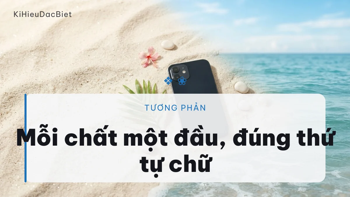 Cách đặt kí hiệu theo đúng thứ tự chữ trong tên Ngọc Mai