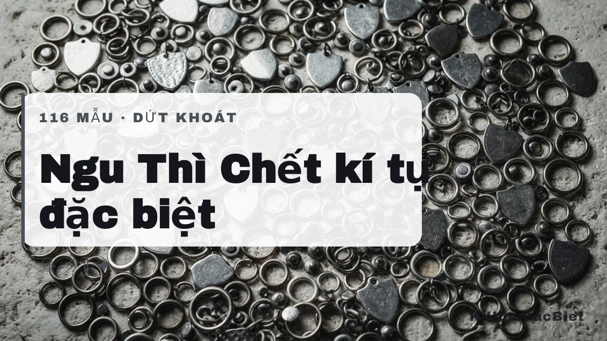Tên Ngu Thì Chết viết bằng kí tự đặc biệt