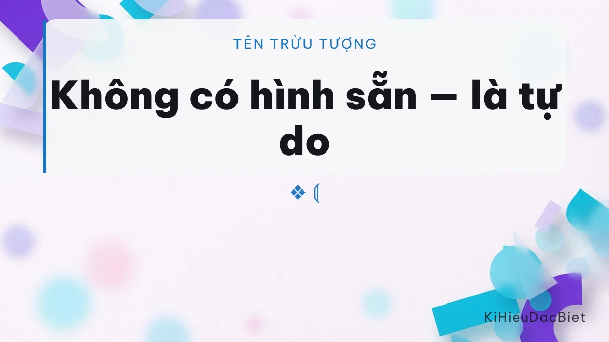 Tên trừu tượng cho bạn tự chọn hình ảnh