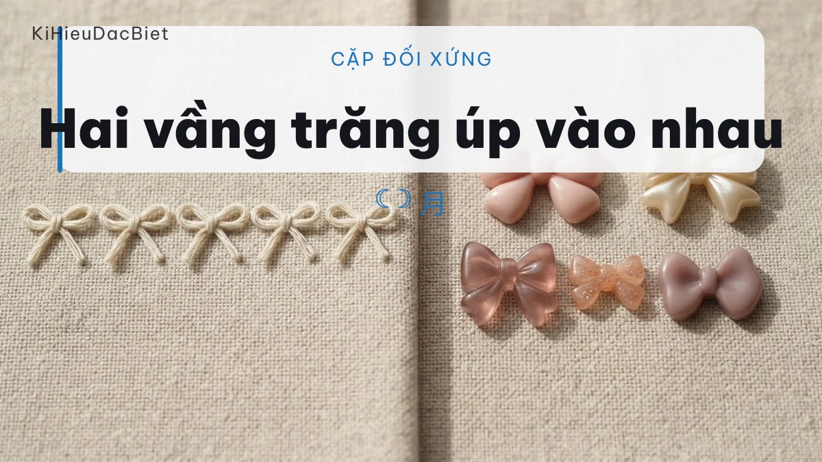 Cặp kí tự trăng đối xứng gương đặt hai đầu tên