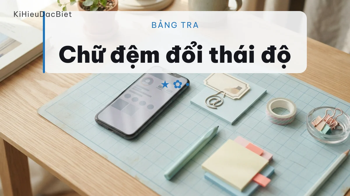Bảng chữ đệm biểu cảm trong tiếng Việt