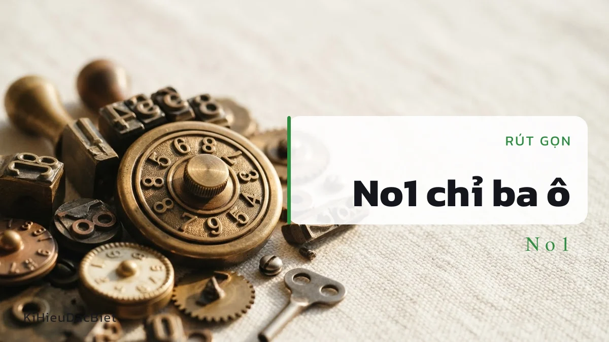 Rút Number One thành No1 cho gọn ô đổi tên