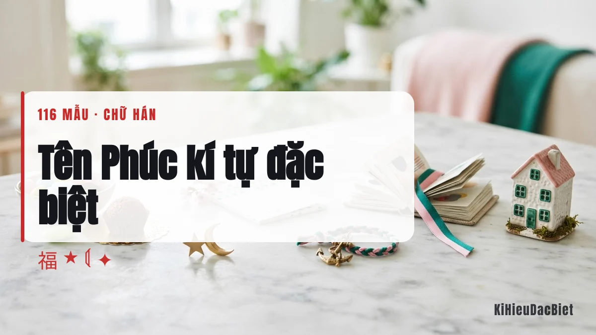 Tên Phúc viết bằng kí tự đặc biệt