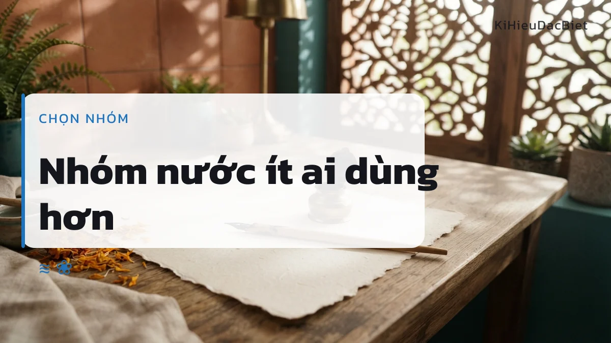 Nhóm kí hiệu nước là lựa chọn ít trùng cho tên Phương Uyên