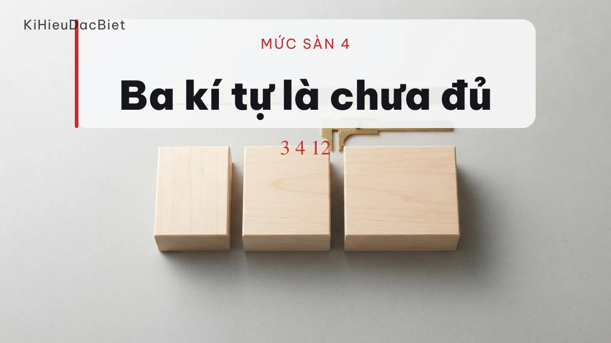 Tên ba kí tự nằm dưới mức sàn của ô đổi tên