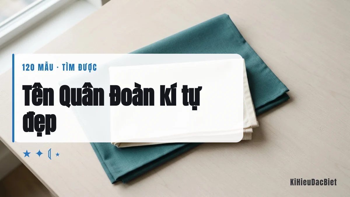 Tên quân đoàn Free Fire viết bằng kí tự đặc biệt