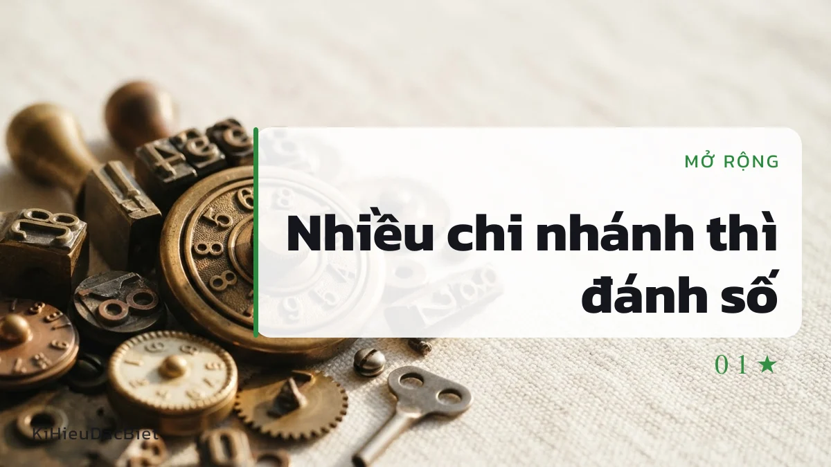 Đánh số khi quân đoàn có nhiều chi nhánh