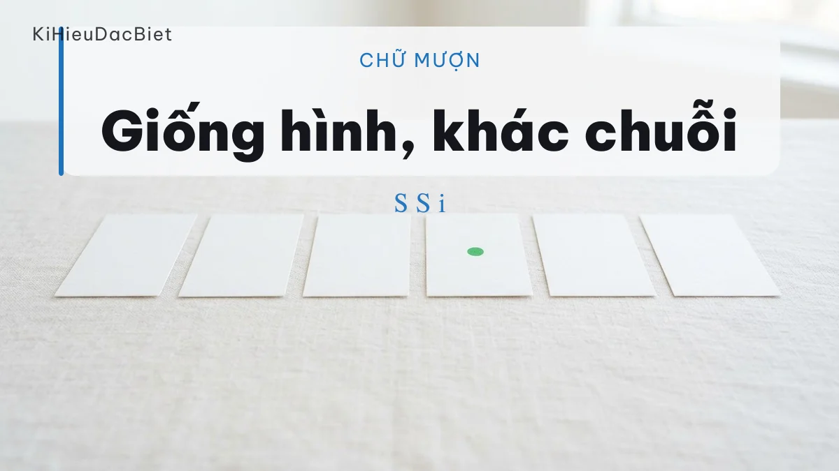 Chữ bảng khác nhìn giống hệt chữ Latin