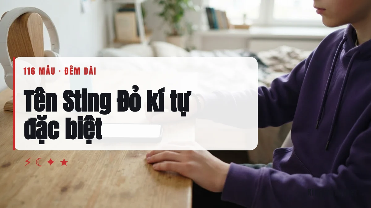 Tên Sting Đỏ viết bằng kí tự đặc biệt
