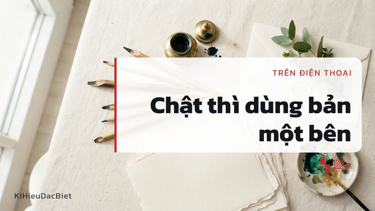 Kí tự khối nét dày dễ dính chữ trên màn hình nhỏ