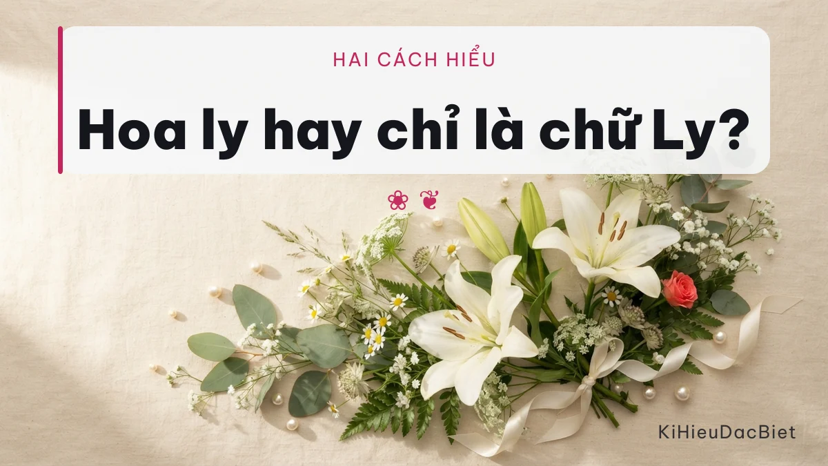 Hai cách hiểu chữ Ly trong tên Thảo Ly