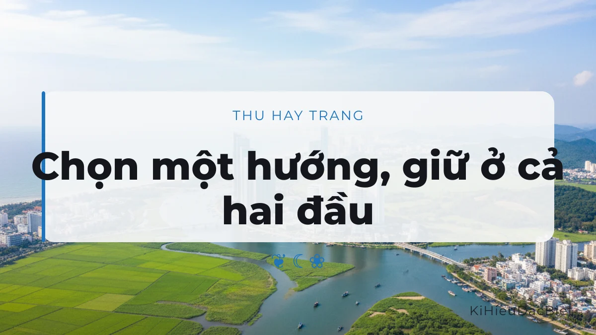 Chọn một hướng hình ảnh khi trang trí tên Thu Trang