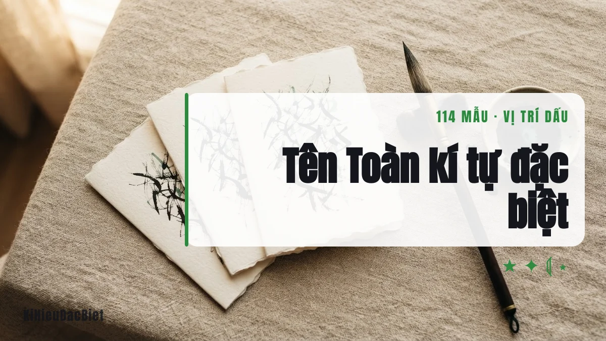 Tên Toàn viết bằng kí tự đặc biệt