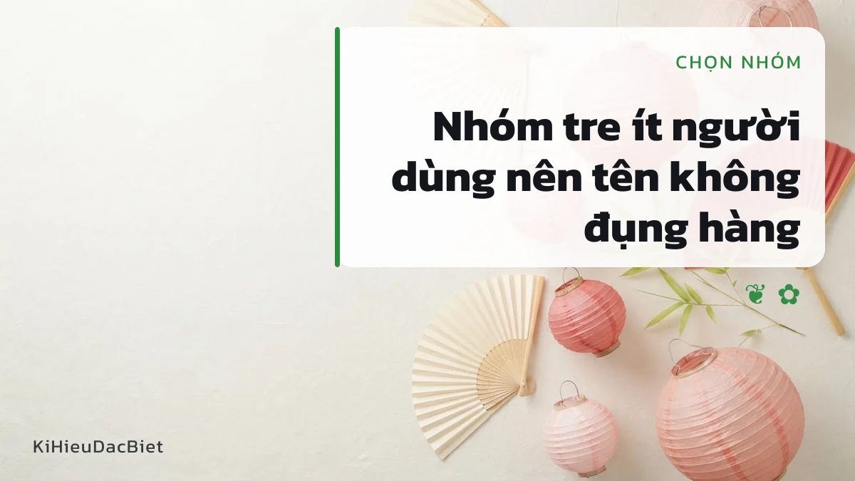 Nhóm kí hiệu tre và lá hợp với tên Trúc
