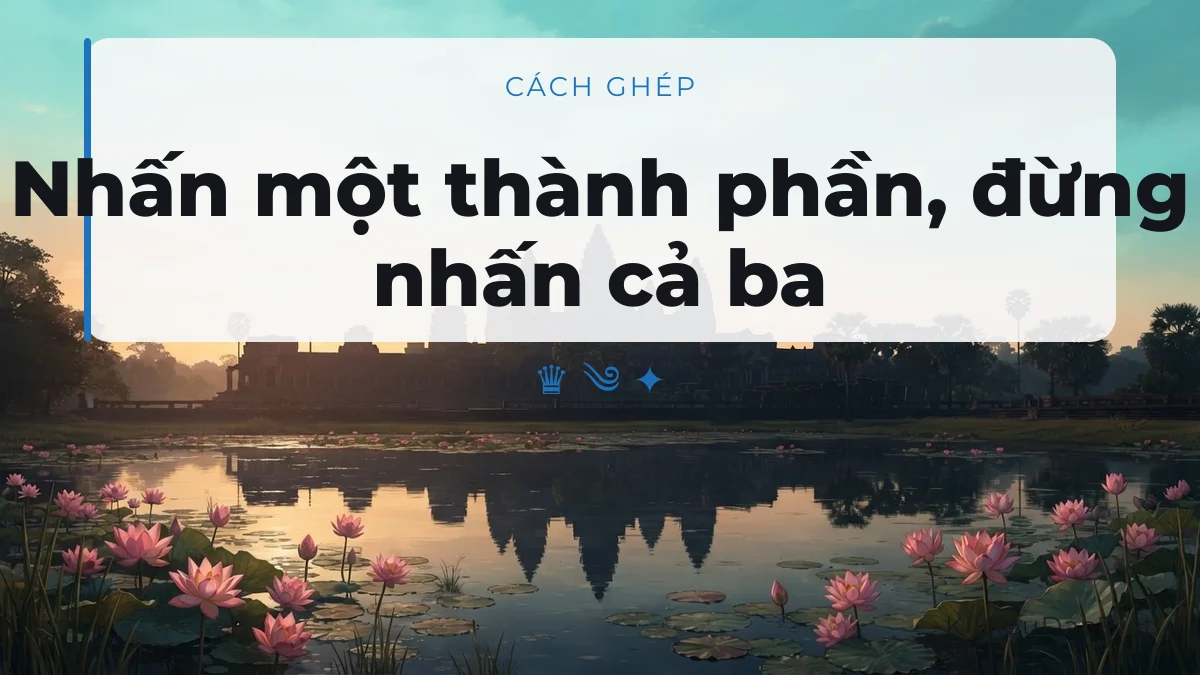 Cách nhấn một thành phần nghĩa trong tên Trùm Cắn Trộm